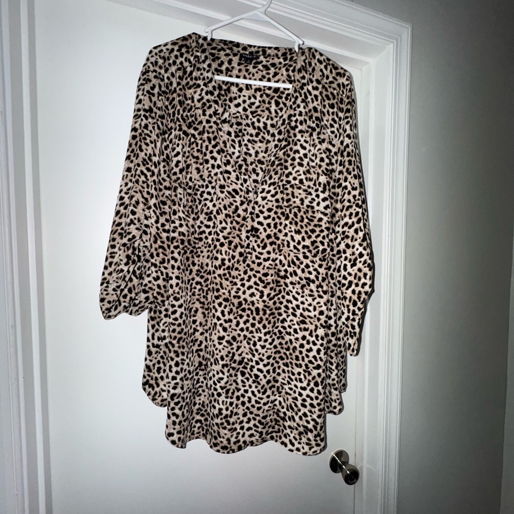 Torrid Leopard Print Blouse